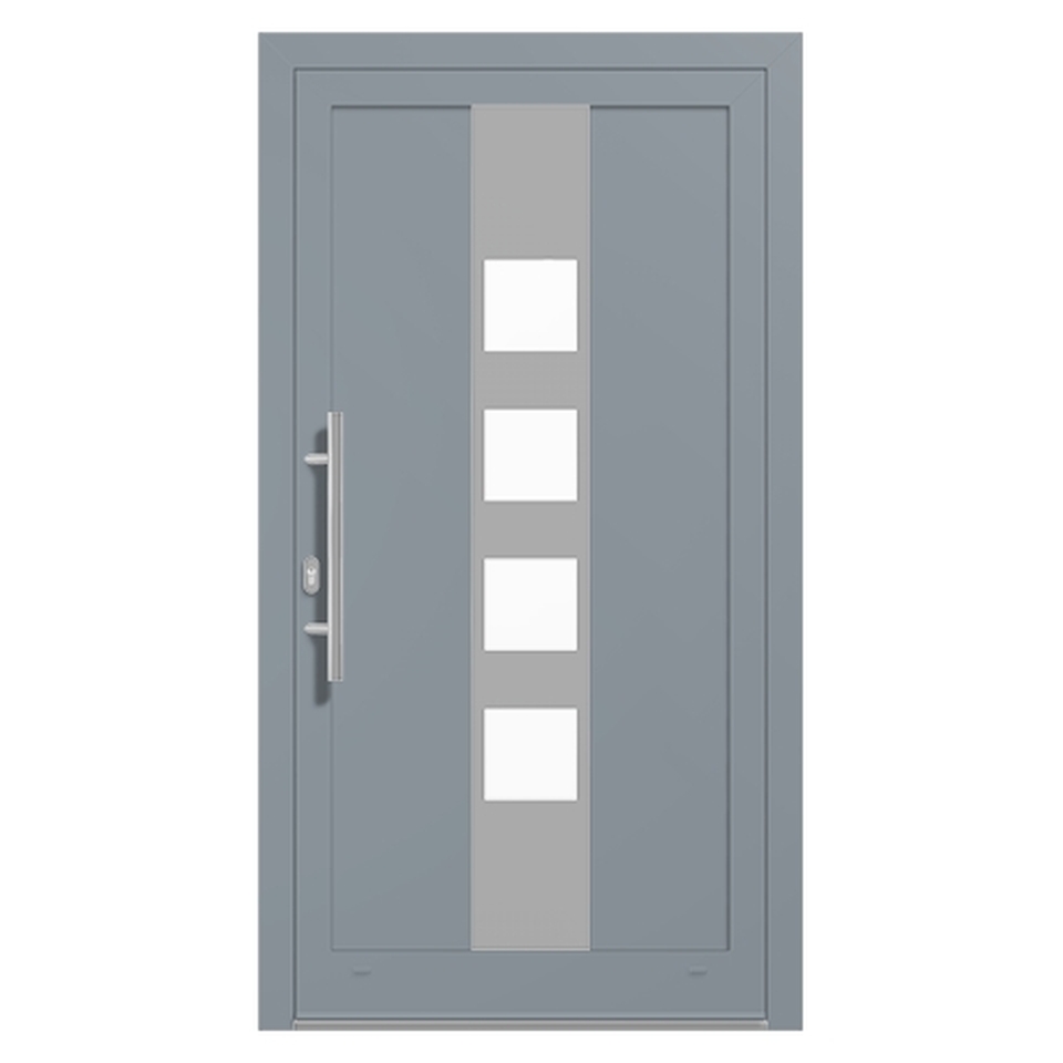 Alu-Haustür MB 70 RAL-7001 Silbergrau
