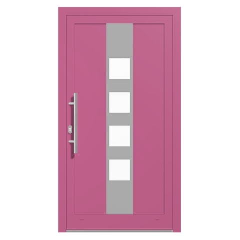 Alu-Haustür Erikaviolett RAL-4003 Modell-18