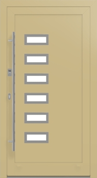 Alu-Haustür MB-86 SI in Grünbeige