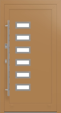 Alu-Haustür MB-86 SI in Braunbeige