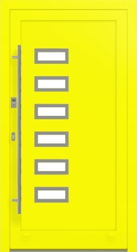 Alu-Haustür MB-86 SI in Leuchtgelb