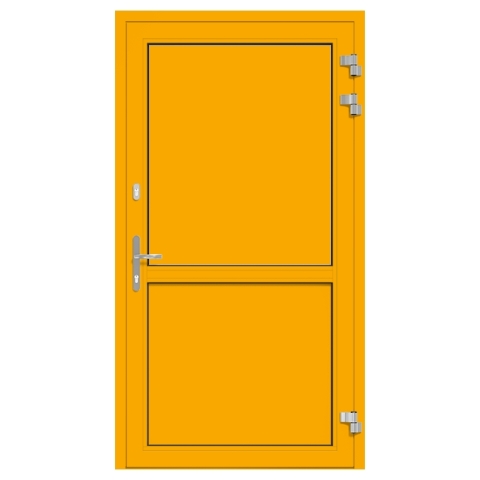 Alu-Eingangstür Signalgelb RAL-1003