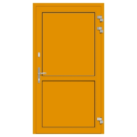 Alu-Eingangstür Maisgelb RAL-1006