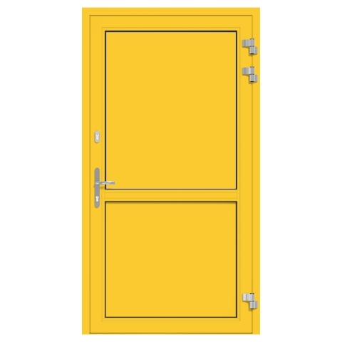 Alu-Eingangstür Zinkgelb RAL-1018