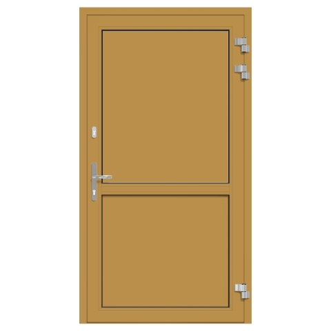 Alu-Eingangstür Ockergelb RAL-1024