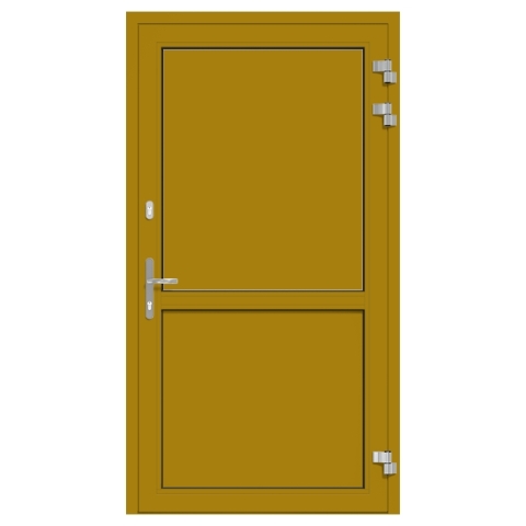 Alu-Eingangstür Currygelb RAL-1027