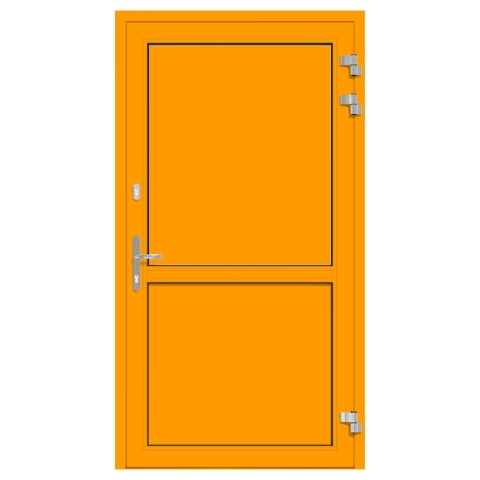 Alu-Eingangstür Melonengelb RAL-1028