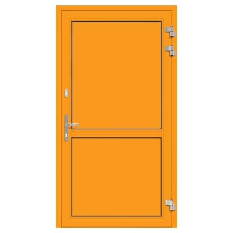 Alu-Eingangstür Dahliengelb RAL-1033