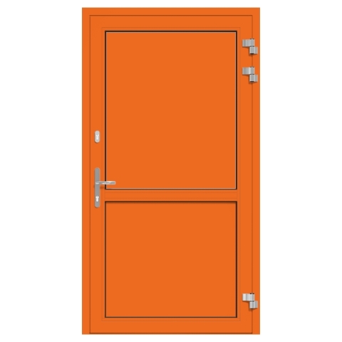Alu-Eingangstür Hellrotorange RAL-2008