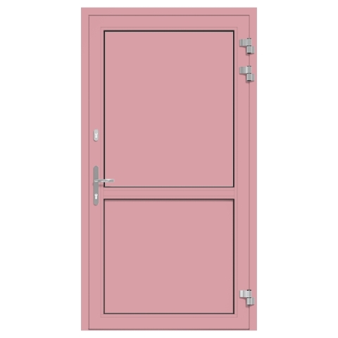 Alu-Eingangstür Hellrosa RAL-3015