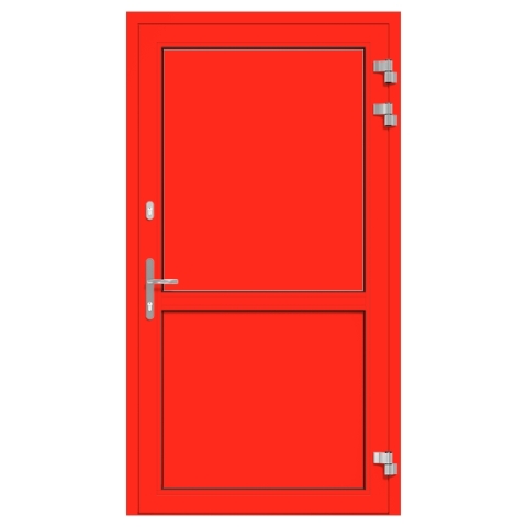 Alu-Eingangstür Leuchthellrot RAL-3026