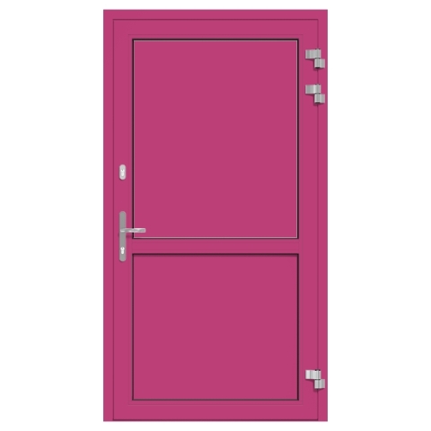 Alu-Eingangstür Telemagenta RAL-4010