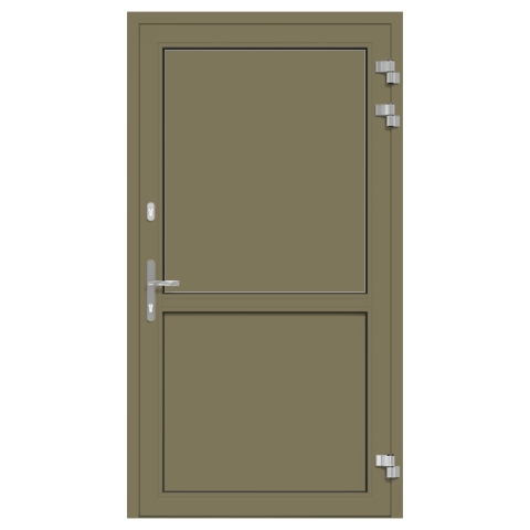 Alu-Eingangstür Schilfgrün RAL-6013