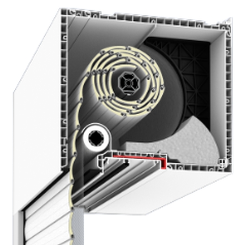 Aufsatzrollladen für Kunststofffenster 215mm