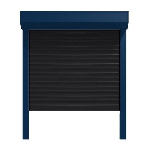 Rollladen SK Anthrazit mit Perlnachtblau Führungsschiene