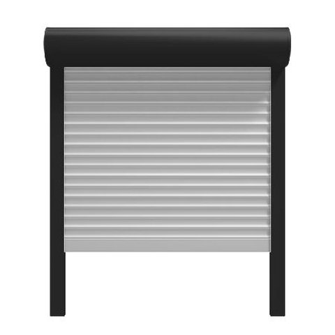 Rollladen SKO in Signalschwarz mit Silber Panzer