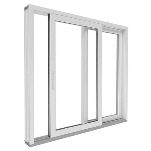 Hebeschiebetür aus Kunststoff in Weiß