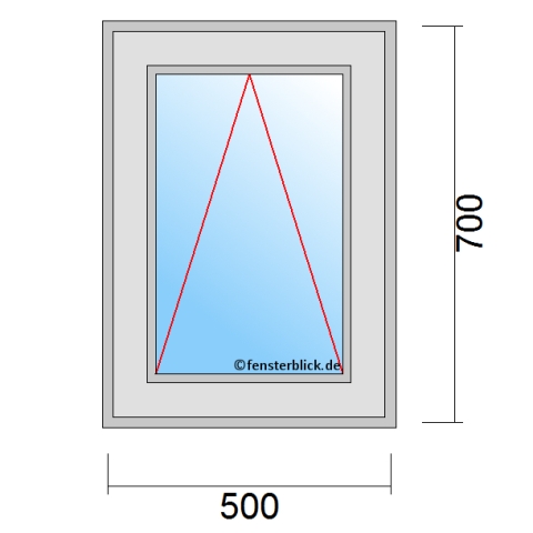 Kippfenster 500x700mm technische Details