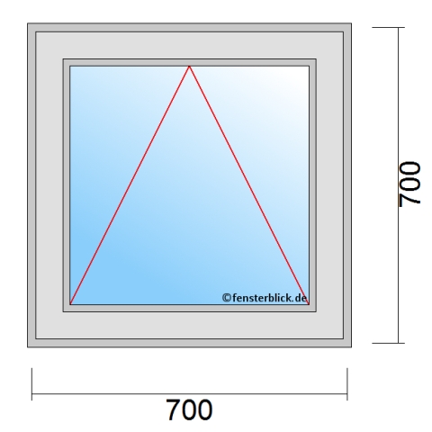 Kippfenster 700x700mm technische Details