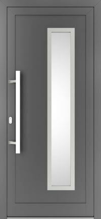 DRUTEX Alu Haustür Florida Inox in Anthrazit