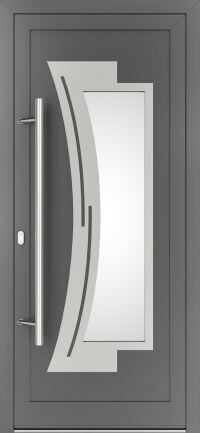 DRUTEX Alu Haustür Pennsylvania 3 Inox in Anthrazit