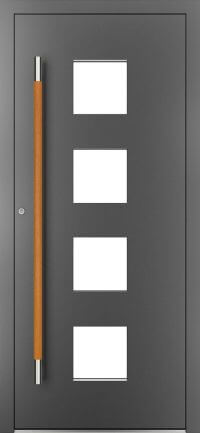 DRUTEX Alu Haustür Hawaii 1 in Anthrazit