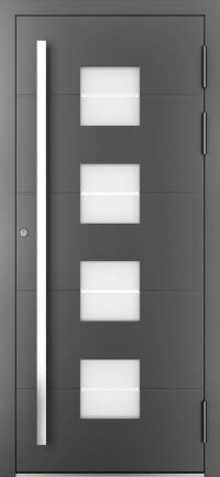 DRUTEX Alu Haustür Hawaii 4 in Anthrazit