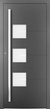 DRUTEX Alu Haustür Hawaii 6 (L) in Anthrazit