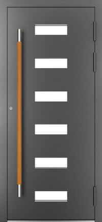 DRUTEX Alu Haustür California 2 (C) in Anthrazit