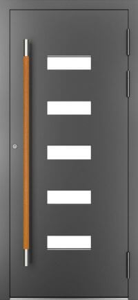 DRUTEX Alu Haustür California 1 (C) in Anthrazit