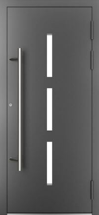 DRUTEX Alu Haustür Arizona 2 in Anthrazit