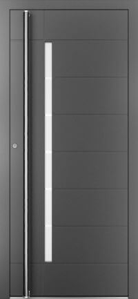 DRUTEX Alu Haustür New York 2 (L) in Anthrazit