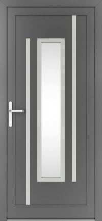 DRUTEX Alu Haustür Montana 2 Inox in Anthrazit