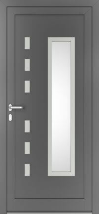 DRUTEX Alu Haustür Montana 3 Inox in Anthrazit