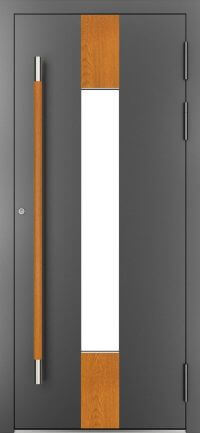 DRUTEX Alu Haustür Montana Wood in Anthrazit