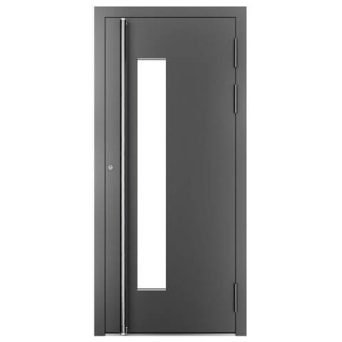 Aluminium Haustür Florida 1 Links Aufsatzfüllung in Anthrazit
