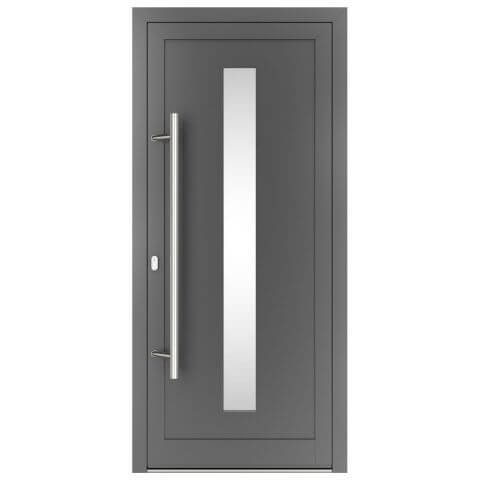 Aluminium Haustür Texas C in Anthrazit