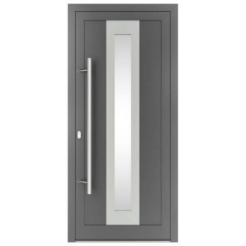 Aluminium Haustür Texas C inox in Anthrazit