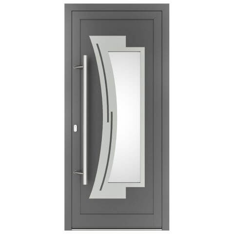 Aluminium Haustür Pennsylvania 3 inox in Anthrazit