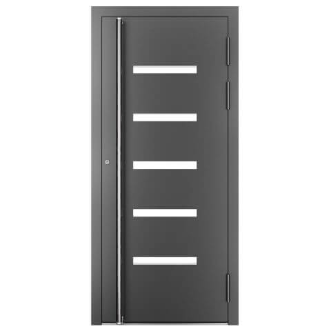 Aluminium Haustür Arizona 1 in Anthrazit