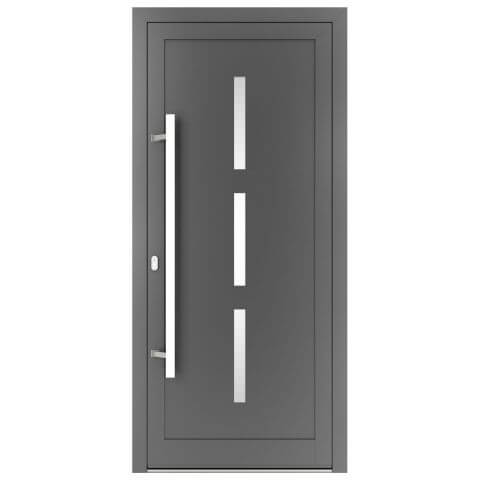 Aluminium Haustür Arizona 2 in Anthrazit