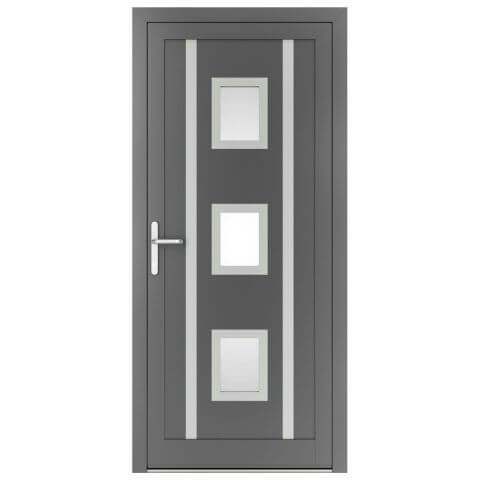 Aluminium Haustür Ohio Inox in Anthrazit