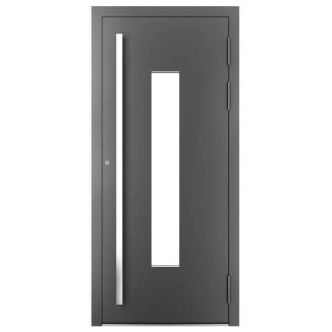 Aluminium Haustür Montana 1 in Anthrazit