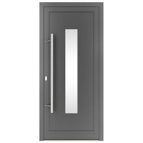 Aluminium Haustür Montana 1 in Anthrazit