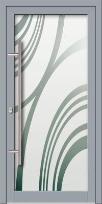 Aluminium Voordeur KN Vision Glass Sand VV-850-GLP01 alternatief