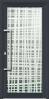Aluminium Voordeur KN Vision Glass Sand VV-850-GLP17 Alternatief