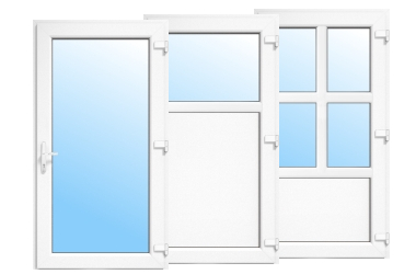 Kunststof achterdeur-modellen in wit