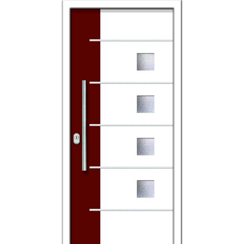Haustür DVI-707D mit Ornamenglas