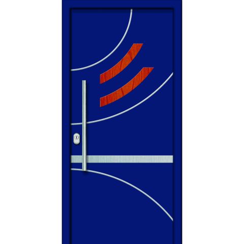 Haustür DV-764D blau