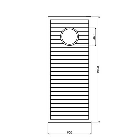 Technische Zeichnung Haustür DV155